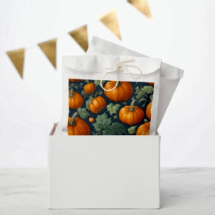 Leafy Pumpkin Patch Favour Bag