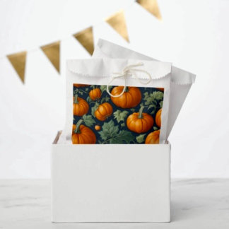 Leafy Pumpkin Patch Favour Bag