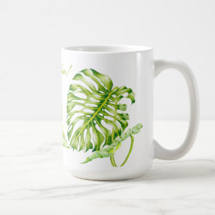 Leafy Sculptures on a Classic Mug