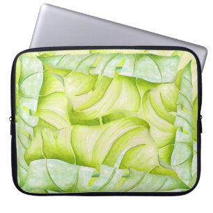 Leafy Sculptures on a Laptop Sleeve (1)