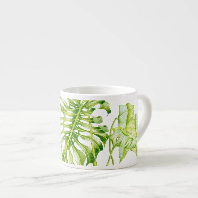Leafy Sculptures on an Espresso Mug (Front Right)