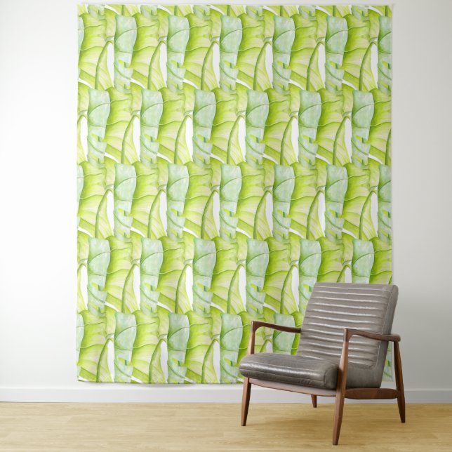 Leafy Sculptures on Tapestry (A) (In Situ)