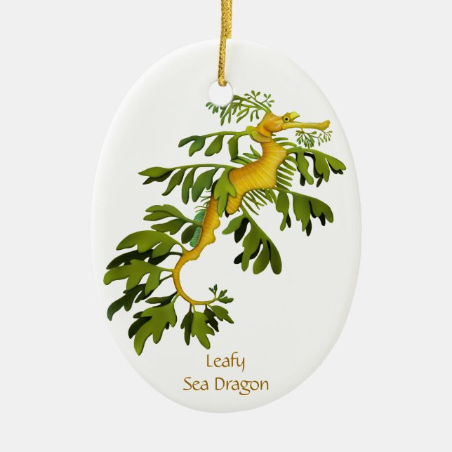 Leafy Sea Dragon Customisable Ornament (Front)