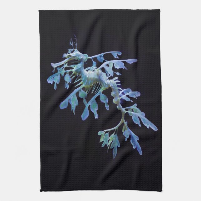 Leafy Sea Dragon Kitchen Towel (Vertical)