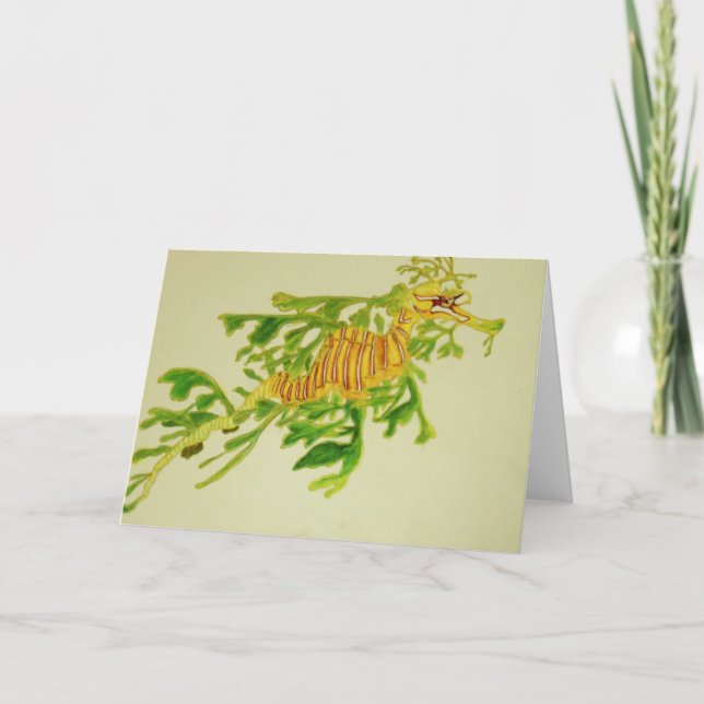 Leafy Sea Dragon Note Card (Front)