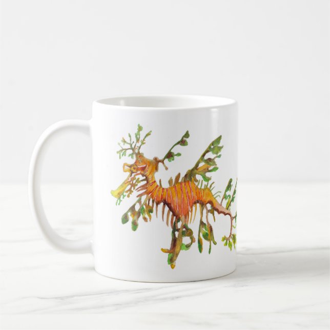 Leafy Seadragon Artwork Mug (Left)