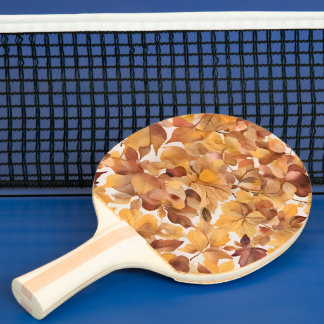 Leafy Shades Of Color Ping Pong Paddle