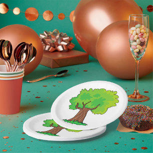 Leafy Tree Paper Plates