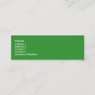 Leafy Treehugger Skinny Profile Cards