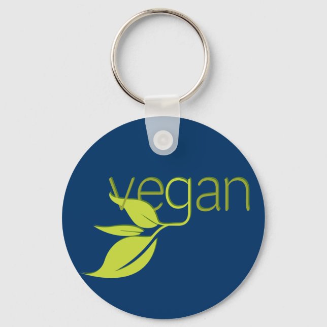 Leafy Vegan Key Ring (Front)