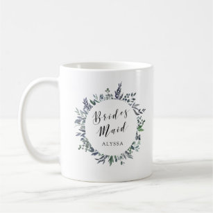 Leafy Watercolor | Bridesmaid Coffee Mug
