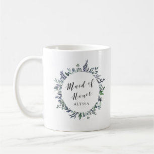Leafy Watercolor   Maid of Honour Coffee Mug