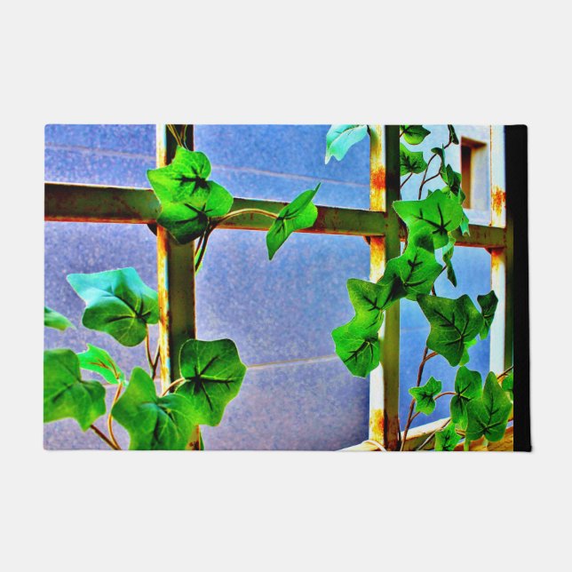 Leafy Window  Doormat (Front)