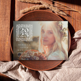 Leafy Year Photo Graduation Announcement