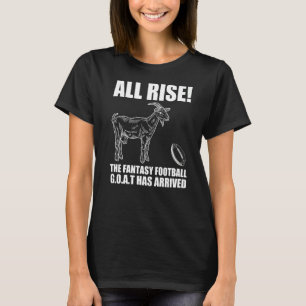 League Champion Fantasy Football Draught All Rise T-Shirt