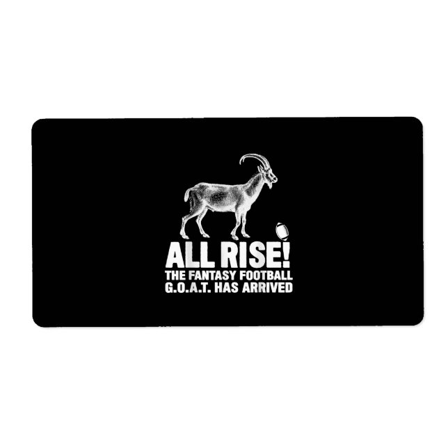 League Champion Fantasy Football Goat Gift (Front)