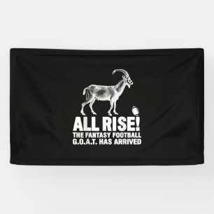 League Champion Fantasy Football Goat Gift Banner