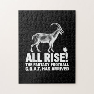 League Champion Fantasy Football Goat Gift Jigsaw Puzzle