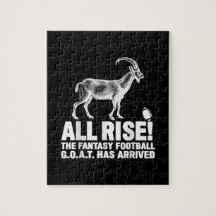 League Champion Fantasy Football Goat Gift Jigsaw Puzzle