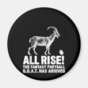 League Champion Fantasy Football Goat Gift Magnet