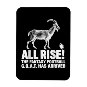 League Champion Fantasy Football Goat Gift Magnet