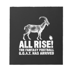 League Champion Fantasy Football Goat Gift Notepad
