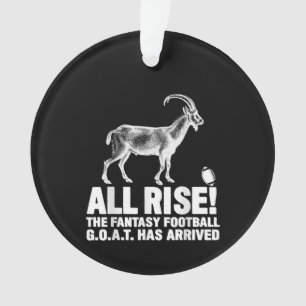 League Champion Fantasy Football Goat Gift Ornament