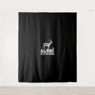 League Champion Fantasy Football Goat Gift Tapestry