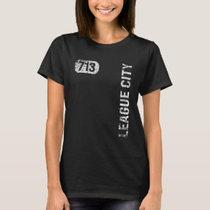 League City Texas 713 Area Code Vintage Retro T-Shirt