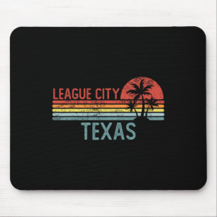 League City Texas Funny Usa City Trip Home Roots Mouse Pad