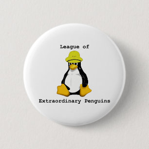 League of Extraordinary Penguins 2 6 Cm Round Badge