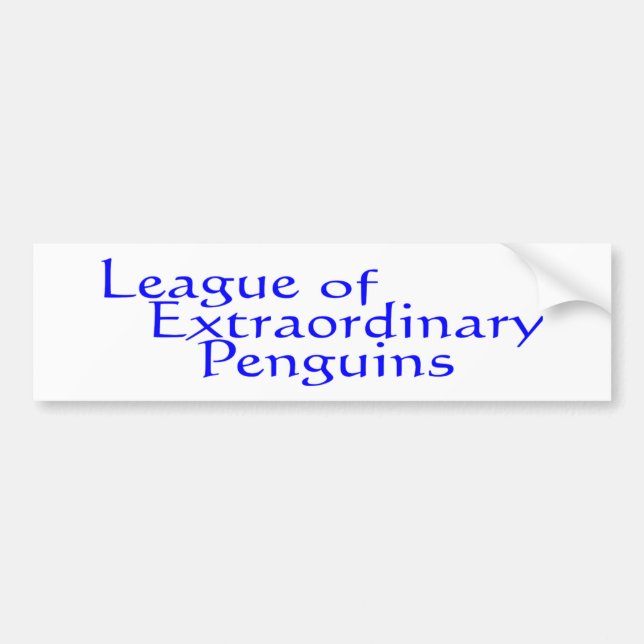 League of Extraordinary Penguins 3 Bumper Sticker (Front)