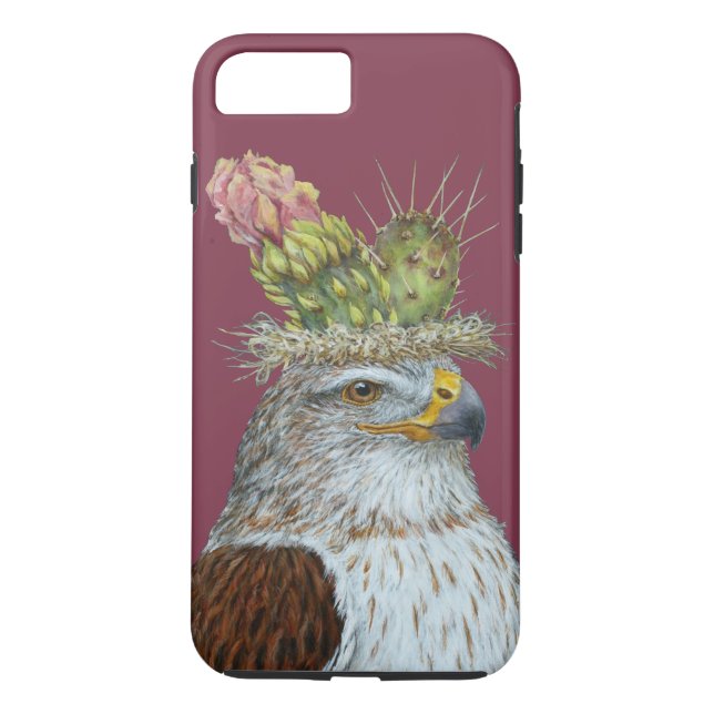 Leah the hawk iPhone case (Back)