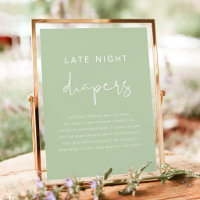 LEAH Vibrant Pastel Green Late Night Diapers Game