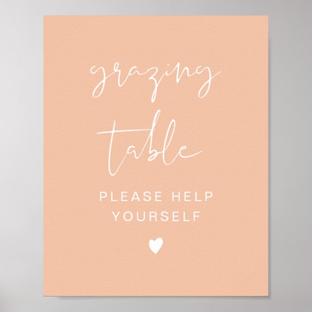 LEAH Vibrant Pastel Spring Grazing Table Sign (Front)