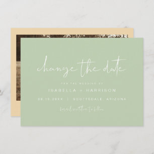 LEAH Vibrant Pastel Spring Photo Change the Date Invitation