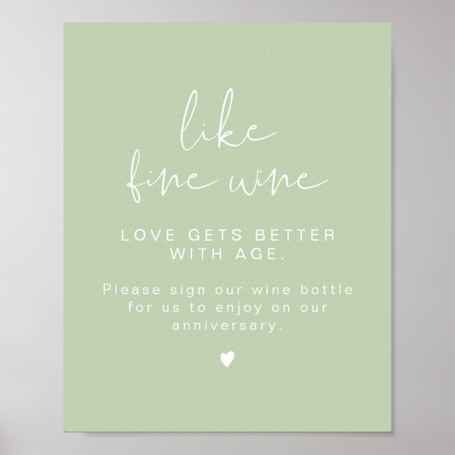 LEAH Vibrant Pastel Wine Wedding Guestbook Sign (Front)