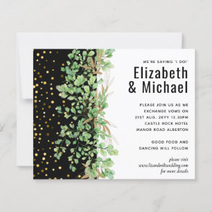 LeahG Budget GREENERY Leaves Wedding