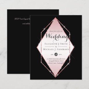 LeahG Budget Rosegold Glitter Grey Wedding