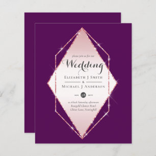 LeahG Budget Rosegold Glitter Grey Wedding