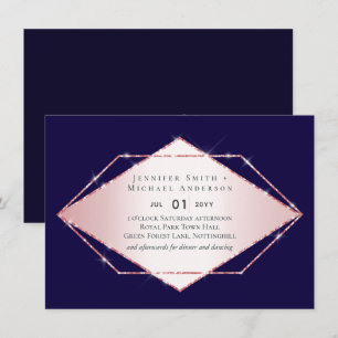LeahG Budget Rosegold Glitter Grey Wedding