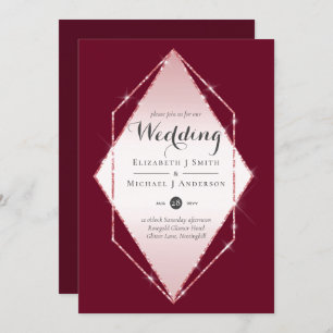 LeahG Budget Rosegold Glitter Grey Wedding