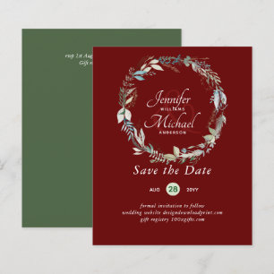LeahG BUDGET Save Dates Lavender Wreath
