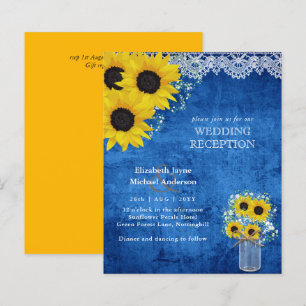 LeahG Budget Wedding RECEPTION Rustic Sunflowers