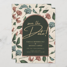 LeahG Emerald Green Terracotta Fall Save The Date