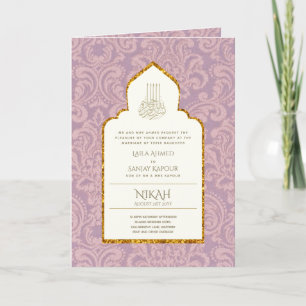 LeahG Paisley Ornate Islamic Muslim Wedding Invite