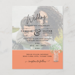 LeahG PHOTO OVERLAY Gypsophila Wedding Invite Flyer