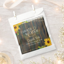 LeahG Rustic Sunflowers Lace Lights Wood Wedding
