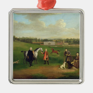 Leak Okeover, Rev. John Allen and Captain Chester Metal Ornament