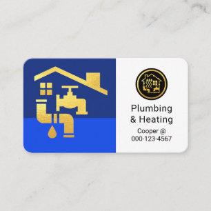 Leaking Faucet Pipe Under Rooftop Business Card